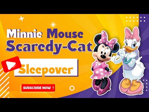 DISNEY - MINNIE MOUSE - SCAREDY-CAT SLEEPOVER |Storytime| Bedtime English stories read aloud book