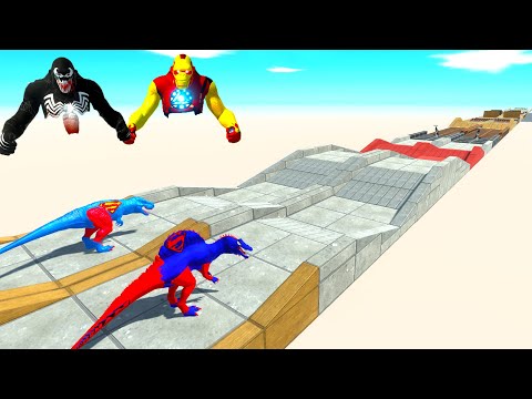 APE & DINOSAURUS BROTHER LONG STRAIGHT RACE - Animal Revolt Battle Simulator ARBS