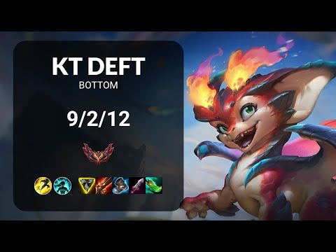 KT Deft Smolder vs Kai'Sa BOTTOM - KR GRANDMASTER Patch 14.15