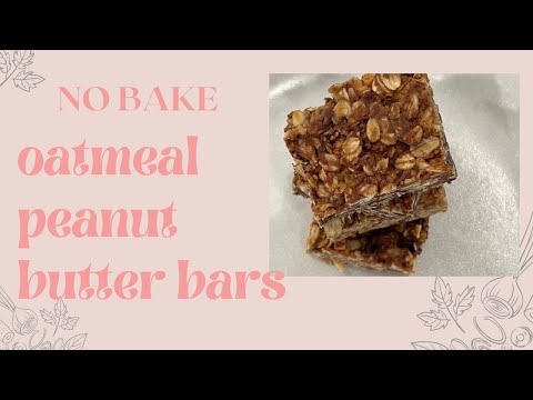 Oatmeal Peanut Butter Bars