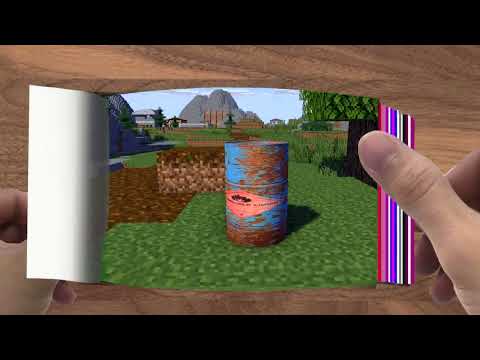 FLIPBOOK   Monster School  VISITING HORROR SCP 087 STAIR   Minecraft Animation017