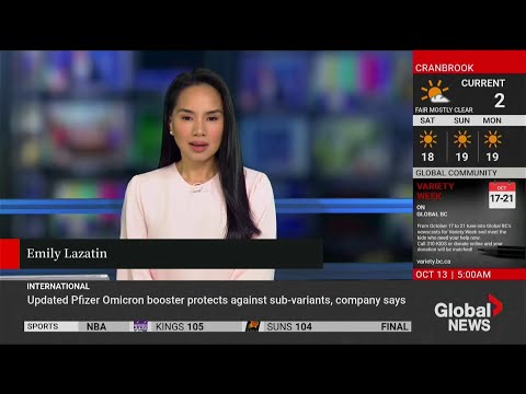 CHAN-DT - Global News Morning BC 5 AM open (new graphics) - October 13, 2022