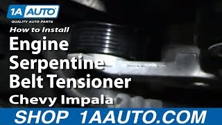 How to Replace Serpentine Belt Tensioner with Pulley 06-11 Chevy Impala