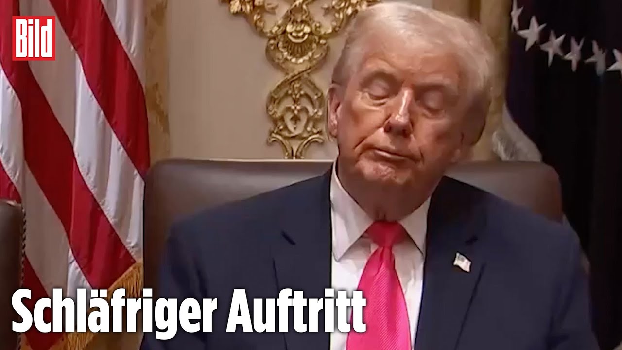 Trump fallen während Kabinettssitzung mehrfach die Augen zu
