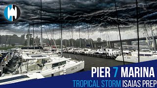 Pier 7 Marina in Annapolis Maryland Keeps Your Catamaran SAFE from TROPICAL STORMS and Hurricanes