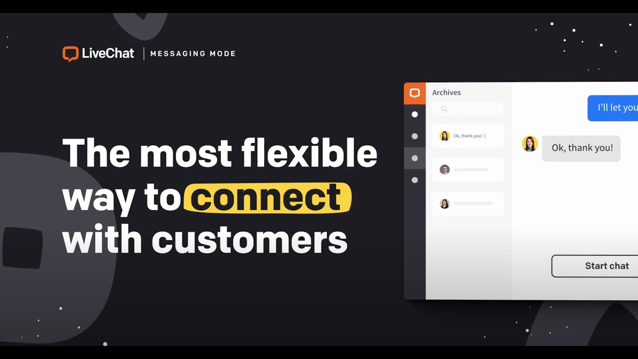 Asynchronous communication in LiveChat