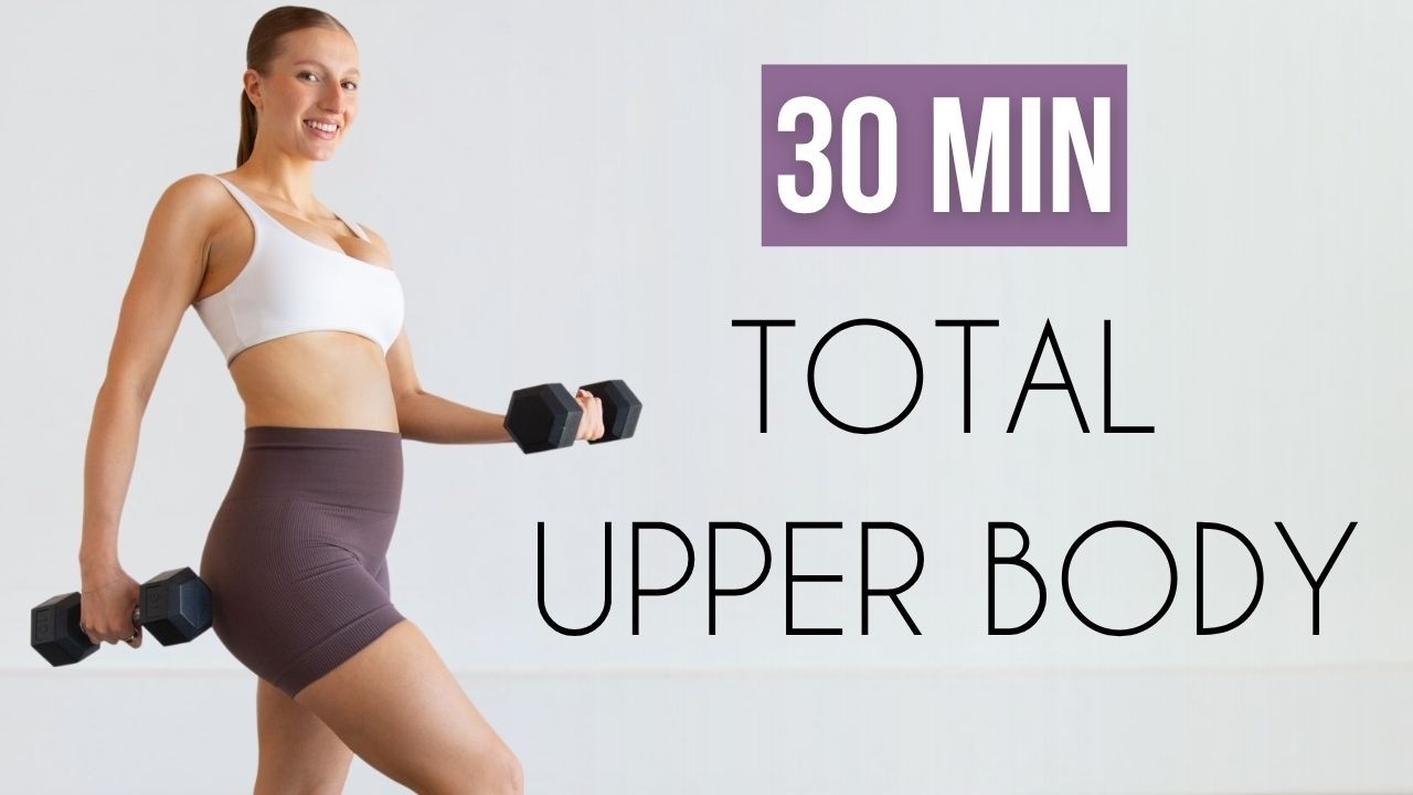 30 MIN Dumbbell Upper Body Workout | Strength at Home (Pregnancy Friendly)