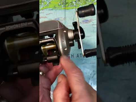 Unique #fishing #reel casting feature on a Shimano Bantam reel