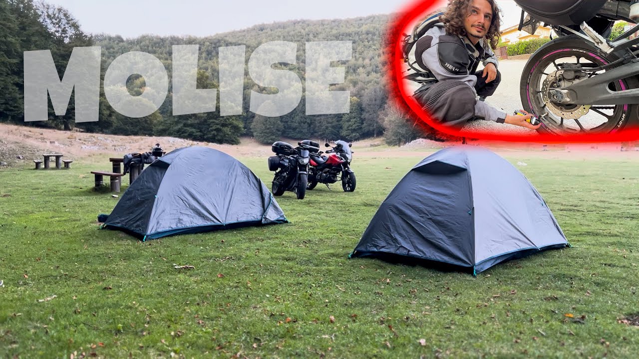 MOTO TENDATA IN MOLISE + HO BUCATO A 200KM DA CASA! 😳