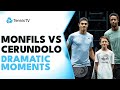 Francisco Cerundolo & Gael Monfils Dramatic Moments! ? | Paris 2023