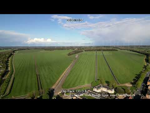 Warren Hill Stock Footage, Newmarket - Drone Aerial View