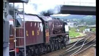 preview picture of video 'LMS 6233 Duchess of Sutherland on the North Wales Coast Express (Sunday 2nd August 2009)'
