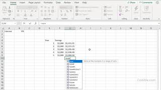 Download the video "How much should you save for retirement? Use the Excel Future Value function to calculate."
