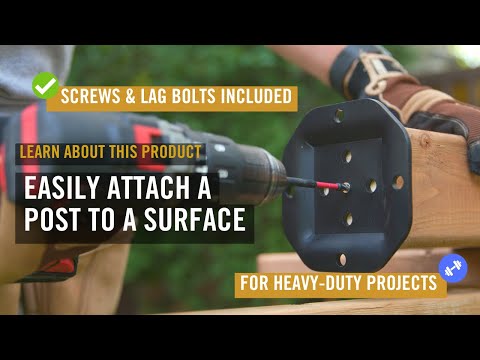 Easily stabilize & attach your post to your deck or surface | Learn about our Product: HDWPCP4B