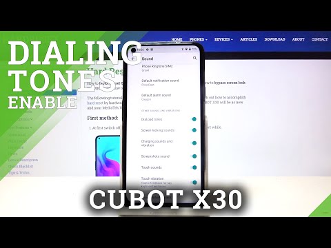 How to Customize Dial Pad Tones on CUBOT X30 – Sounds Options