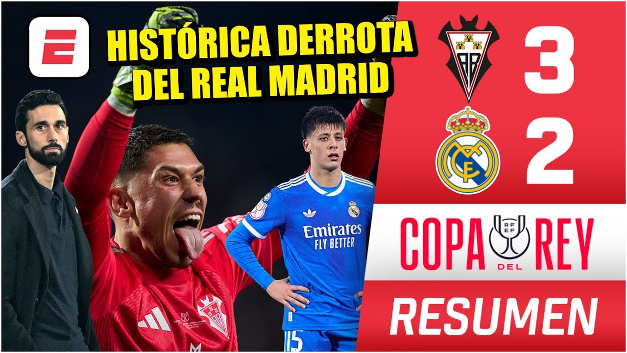 REAL MADRID ELIMINADO. HISTÓRICO triunfo de ALBACETE 3-2 en el DEBUT de Arbeloa | Copa del Rey