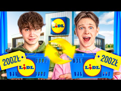 ZAMIANA KOSZYKAMI 😱 - LIDL | Dominik Rupiński & Paweł Zmitrowicz