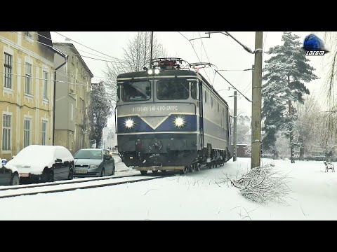 060-EA 40-0546-4 & IR1833 Iași-Timișoara Nord in Zăpadă/Snow in Vatra Dornei - 20 February 2021