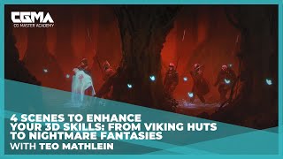 4 Scenes to Enhance Your 3D Skills: From Viking Huts to Nightmare Fantasies | Teo Mathlein