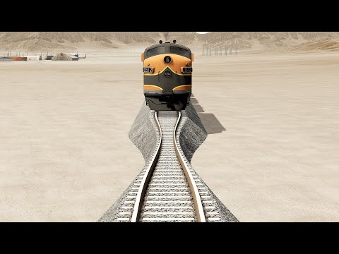 Trains vs Narrow Rails – BeamNG.Drive
