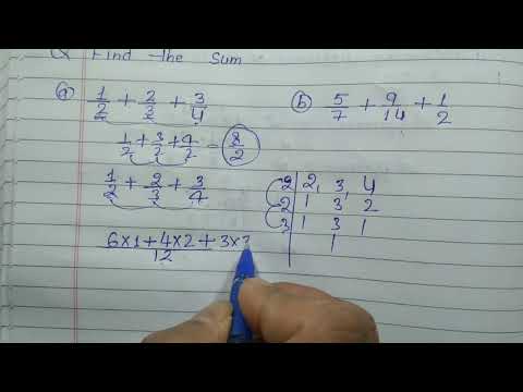 Find the sum of the following fractions