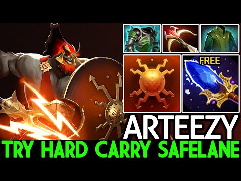 ARTEEZY [Mars] Try Hard Carry Safelane with Free Scepter Dota 2
