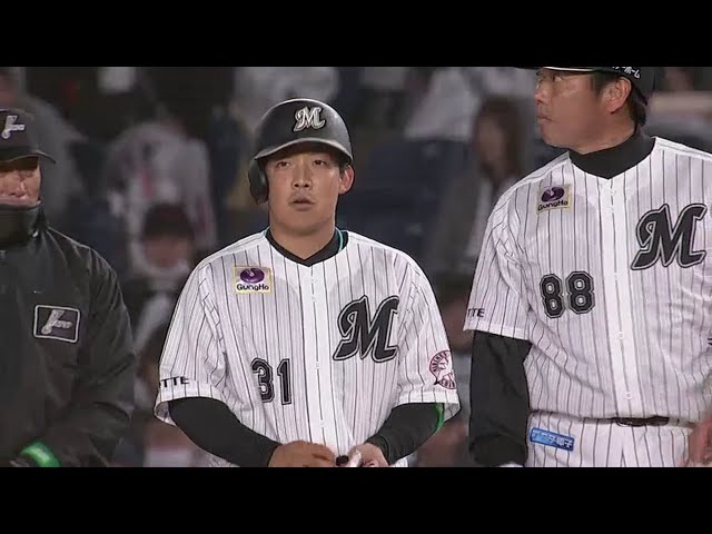 【4回裏】マリーンズのルーキーが開幕の舞台で躍動!! 菅野もプロ初ヒット!! 2018/3/30 M-E