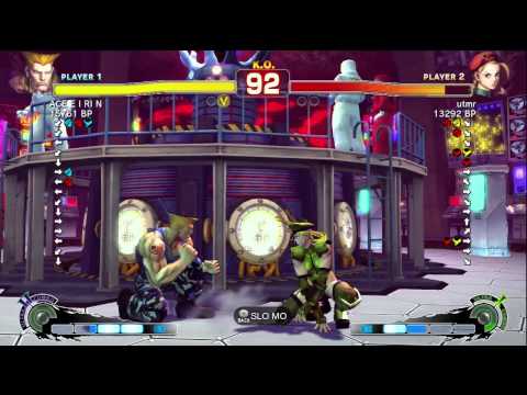 ACE・EIRIN [Guile] vs utmr [Cammy] SSF4 Japanese Online Ranked Matches - TRUE-HD