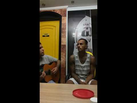 Gaab e Mc Livinho fazendo acústico em live no Instagram 27/03/2018