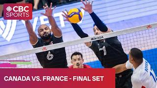 Final set of Canada vs. France at FIVB Volleyball Men’s Nations League stop in Ottawa | #CBCSports