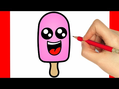 WIE MAN EIN EIS ZEICHNET (EINFACHE ZEICHNUNGEN FÜR ANFÄNGER)