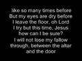 The Altar and the Door -Casting Crowns with Lyrics