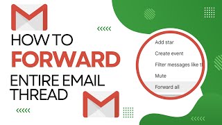 How To Forward An Entire Email Thread In Gmail - Conversation View