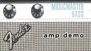 Video thumbnail for Fender Music Master Bass amp demo by jack's workshop