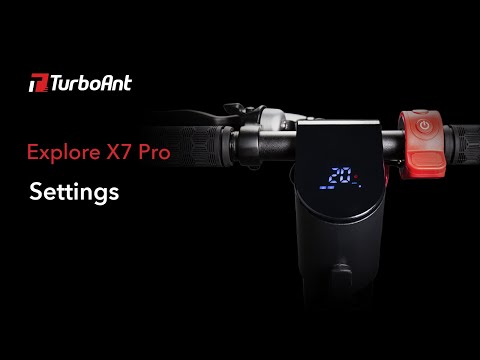 How to Access the P Settings of the TurboAnt X7 Pro Folding Electric Scooter