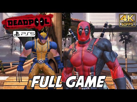 DEADPOOL (PS5) FULL GAME Walkthrough No Commentary Gameplay @ 4K 60ᶠᵖˢ ✔