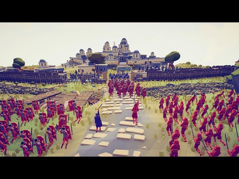 ROMAN + DYNASTY ARMY ATTACK MEDIEVAL CITY - REVENGE - Totally Accurate Battle Simulator TABS