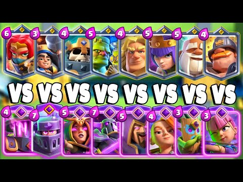 CHAMPIONS CARDS vs EVOLVED CARDS #5 - Clash Royale Challenge
