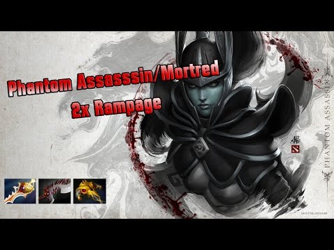 Awesome 2x Rampage Dota 2 - Phantom Assassin / Mortred - [1080p]