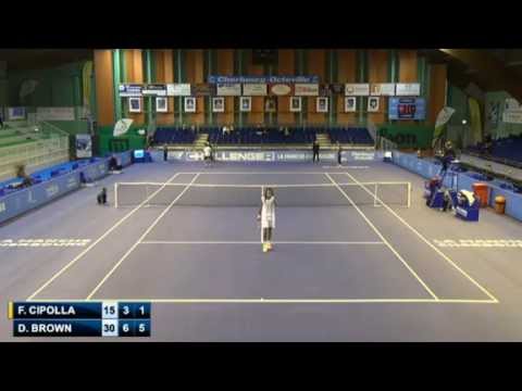 Cherbourg 2014: Nice rally between Dustin Brown and Flavio Cipolla