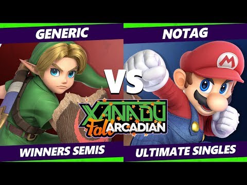 Smash Ultimate Tournament - Generic (Young Link) Vs. NoTag (Mario) SSBU Fall Arcadian Winners Semis