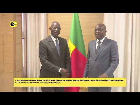 La commission nationale de réforme du droit reçue par le président de la cour constitutionnelle la vision et les ambitions de l'organe exposées