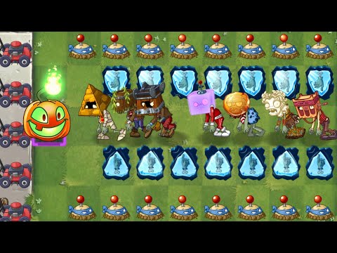 Every Plant Max Level Vs Team 7 Brickhead Zombie - Who Will Win?