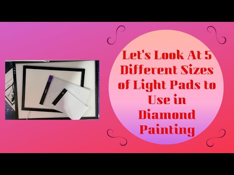 YouTube video about: What is the biggest light pad for diamond painting?