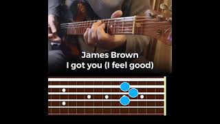 James Brown - I Got You ( I feel good ) Electric Guitar Lesson