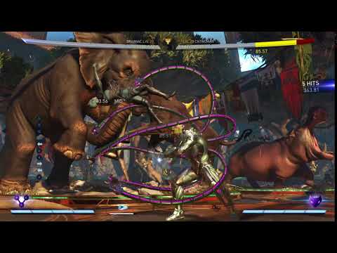 Injustice 2 Brainiac optimal low reset cross up combo 573 damage
