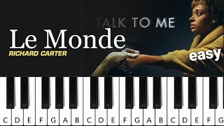 Le Monde ~ Richard Carter -  EASY (but pro) PIANO TUTORIAL