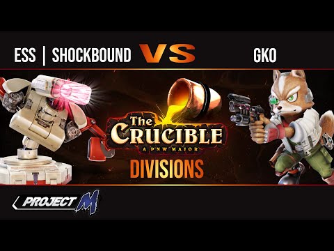 The Crucible: Shockbound (ROB) vs. GKO (Captain Falcon, Fox) - Divisions - Project M