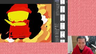 イラスト描いたのちにピアノ練習する実況者