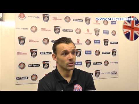 FA TROPHY: AFC FYLDE 3-2 HEDNESFORD TOWN. Player reaction, Danny Lloyd.